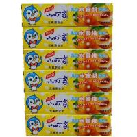 [6支装]小叮当儿童牙膏水果味牙膏安全无氟换牙期牙膏45g/支 小叮当[水密桃味6支装]