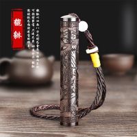 吹一吹古代檀木火折子打火机充电创意防风个性电子点烟器送男友 //:貔蚯-挂绳://