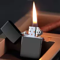 创意姓氏情话原装打火机个性潮流防风煤油打火机送男朋友生日礼物 光板 裸机(无煤油不能点火)