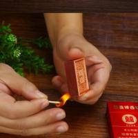 高档精典金属怀旧古铜老式火柴盒加厚防潮抗压小金属盒火柴盒 2张插皮纸