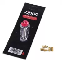 Zippo砂轮机煤油充气打火机金色打火石ZIPPO通用配件铜芯棉芯棉线 1盒火石(6颗)