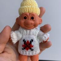 「随机送帽子」打火机套复古毛衣帽子巨魔娃娃甜酷女孩蹦迪保护套 A款送帽子