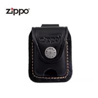 Zippo打火机套真皮牛皮棕色黑色煤油打火机套子之宝火机专用 A款黑色