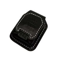 [皮套]ZIPPO套子头层手工真皮黑色棕色常规通用芝宝打火机皮套 A款(黑色)