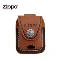 手工真皮zippo打火机皮套常规机通用保护套芝宝牛皮皮套多款两色 A款棕色
