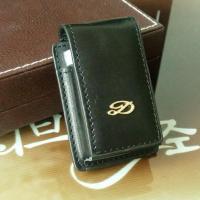 都彭打火机专用皮套 朗声打火机专用皮套 砂轮侧边打火机真皮皮套 A款黑色