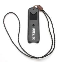 relax悦克电子点烟器1一代四代无线挂绳锐克皮套烟杆防摔保护套壳 [悦刻一代]皮套[黑色]