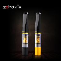 zobo正牌烟嘴过滤器吸烟滤嘴可清洗循环型烟具男士香烟过滤嘴烟嘴 金色单只(买二送一)(买三送二)