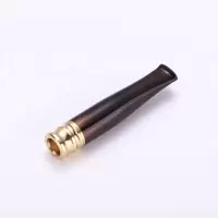 原创粗细两用烟嘴一体烟嘴 牛角烟嘴 循环清洗男女粗细两用过滤器 黑色长头牛角烟嘴一只