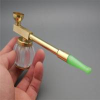创意实木黄铜合旺水烟斗水烟壶便携循环水过滤烟嘴水烟袋两用烟具 透明款