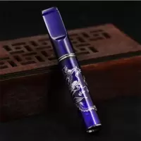 中国风香烟过滤嘴烟嘴循环型双重过滤烟具可清洗过滤器 中国蓝-过滤烟嘴