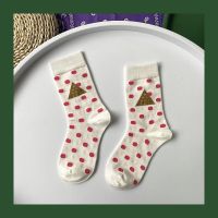 袜子女ins潮可爱日系中筒袜 秋冬季棉混搭风韩国百搭学生长筒袜 如图1双装(积木)