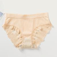 性感无钢圈内衣套装女内裤胸罩睡眠蕾丝文胸韩版吊带美背学生抹胸 肤色[下装] 高弹均码(78-138斤)