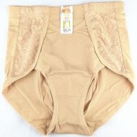 唛丹娜555/547棉高腰高弹塑身美体裤收腹束腰收胃减肥胖瘦女内裤 555 肤色(棉) L