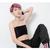 束胸内衣女绷带学生超平学生抹胸防走光显胸小无肩带les束胸裹胸 加厚无痕黑 无肩带 S