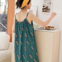 吊带睡裙女夏季薄款棉质甜美少女家居服夏天性感可爱大码睡衣日系 3172 M 建议[80-105斤]