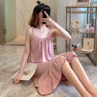 长款日系甜美ins风睡裙女秋季2021新款秋冬长袖睡衣连衣裙家居服 .GQ-701# 豆沙 M [80-100斤]