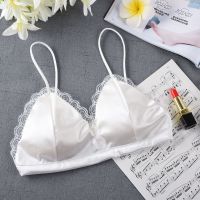 欧美细带 性感少女小胸内衣无钢圈丝滑手感比基尼可爱甜美套装 白