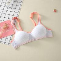少女发育期学生初中生高中生内衣女韩版无钢圈聚拢薄款胸罩文胸女 虾粉 32/70AB