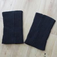 堆堆袜女韩版秋冬袜套女加厚加长毛线腿套靴套保暖过膝瑜伽护膝袜 黑色[20厘米]