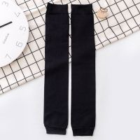 袜套女过膝袜长筒秋冬季高筒护腿护膝袜袜套日系ins潮堆堆袜长袜 [纯色款]黑色 均码[直筒过膝袜套]