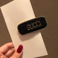 秋冬韩国东大门毛线字母BB夹奢华水钻边夹刘海夹后脑勺碎发夹发饰 毛线水钻发夹黑色Aa1