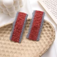 韩国ins秋冬毛绒发卡边夹一字夹碎发刘海夹仿水貂毛BB夹发夹发饰 枣红色/对