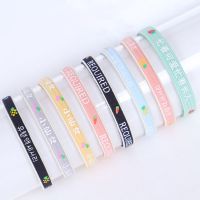 扎头发橡皮筋头绳女头饰韩版学生可爱小皮套简约儿童发绳发圈饰品 彩印发圈-多款 混搭5根简装