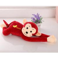 猴子毛绒玩具玩偶抱枕ins布娃娃女孩可爱抱枕玩具生日礼物女公仔 红色猴子 45厘米
