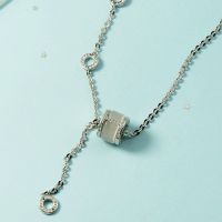 小蛮腰项链女ins不掉色轻奢小众猫眼石锁骨链生日礼物酷女潮个性 小纸箱+泡沫袋包装 S925小蛮腰项链