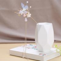 古风头饰发簪发簪套装女生汉服古代明制表演仙气流苏步摇发饰超仙 蓝布蝴蝶(一个发簪)