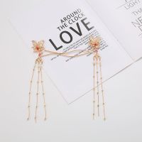 汉服头饰发冠女古风简约发饰古装复古流苏发簪子饰品2019新款发夹 仙鹤*对簪