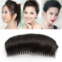 假发片女发垫蓬松头顶垫发片仿真发垫发器自然隐形增高颅顶蓬发梳 黑色-大号10cm-垫发梳 假发