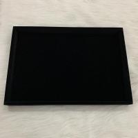 大号高档绒布首饰展示托盘 耳环展示盘 高档看货盘 手镯展示盘 黑色