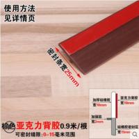 门窗密封条门缝门底防风隔音贴窗户缝隙保暖玻璃门自粘型防水胶条 25毫米加筋门底条棕色(0.91米)