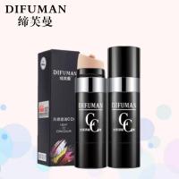 缔芙曼cc棒粉底液遮暇防水不脱妆美白保湿隔离不卡粉气垫BB霜 自然色+自然色[共两支]