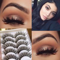 假睫毛3D水貂毛 浓密夸张ins欧美表演演出舞台拉丁妆眼尾长60 (送胶水)3D -60假睫毛