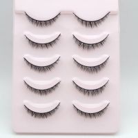 男妆COS假睫毛自然浓密卷翘硬梗可撑双眼皮小恶魔上眼睫毛日系女 A1 一盒五对