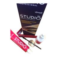 俄罗斯染眉膏染睫毛膏男女持久眉毛防水精油无氨防过敏自然黑色 黑色染眉毛染睫毛膏