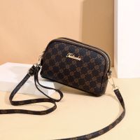 2021款老花包中老年妇女妈妈包手提单肩斜挎小包手机零钱包婆婆 小号玫瑰款