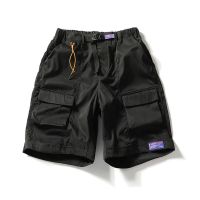 日系潮牌工装短裤男士青年夏季新款宽松休闲潮流百搭街头沙滩裤子 黑色 M