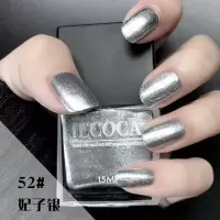 指甲油防水持久不掉色免烤快干不可剥百搭显白手脚可用 52妃子银