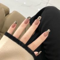 美甲蛋壳法式ins学生穿戴甲美甲贴片假指甲贴片成品可拆卸芭蕾甲 0126-蛋壳法式