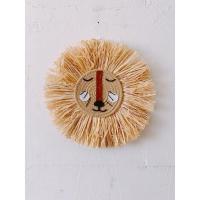 ins风北欧稻草编织卡通小狮子挂饰儿童房童装店装饰拍照摄影道具 DCR-A