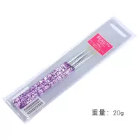 美甲工具超细彩绘勾花拉线笔3只套装线条笔 3支紫色拉线笔