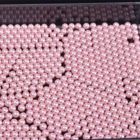 化妆刷收纳桶亚克力眉笔眼影美妆刷子收纳盒防尘化妆品透明笔刷筒 粉色珍珠1包(约1400颗)