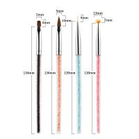 法碧颜彩绘拉线雕花笔带钻笔杆套装 勾花点花画花 笔美甲笔刷套装 4支彩绘笔-带钻杆