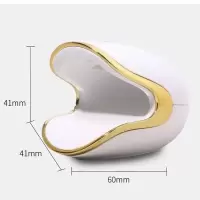 超萌恐龙蛋美甲灯led光疗灯迷你指甲灯便携不黑手速干光疗机烤灯 白色 恐龙蛋美甲迷你小灯