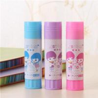 (24个装)卡通固体胶棒强力学生可爱固体胶办公用品文具批发小鱼儿固体胶彩色果冻式固体胶棒透明胶棒手工胶儿童安全无毒胶棒