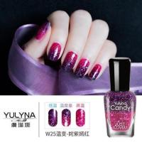 [31]虞琳娜温变指甲油套装渐变持久不可剥撕拉变色美甲油裸色 姹紫嫣红